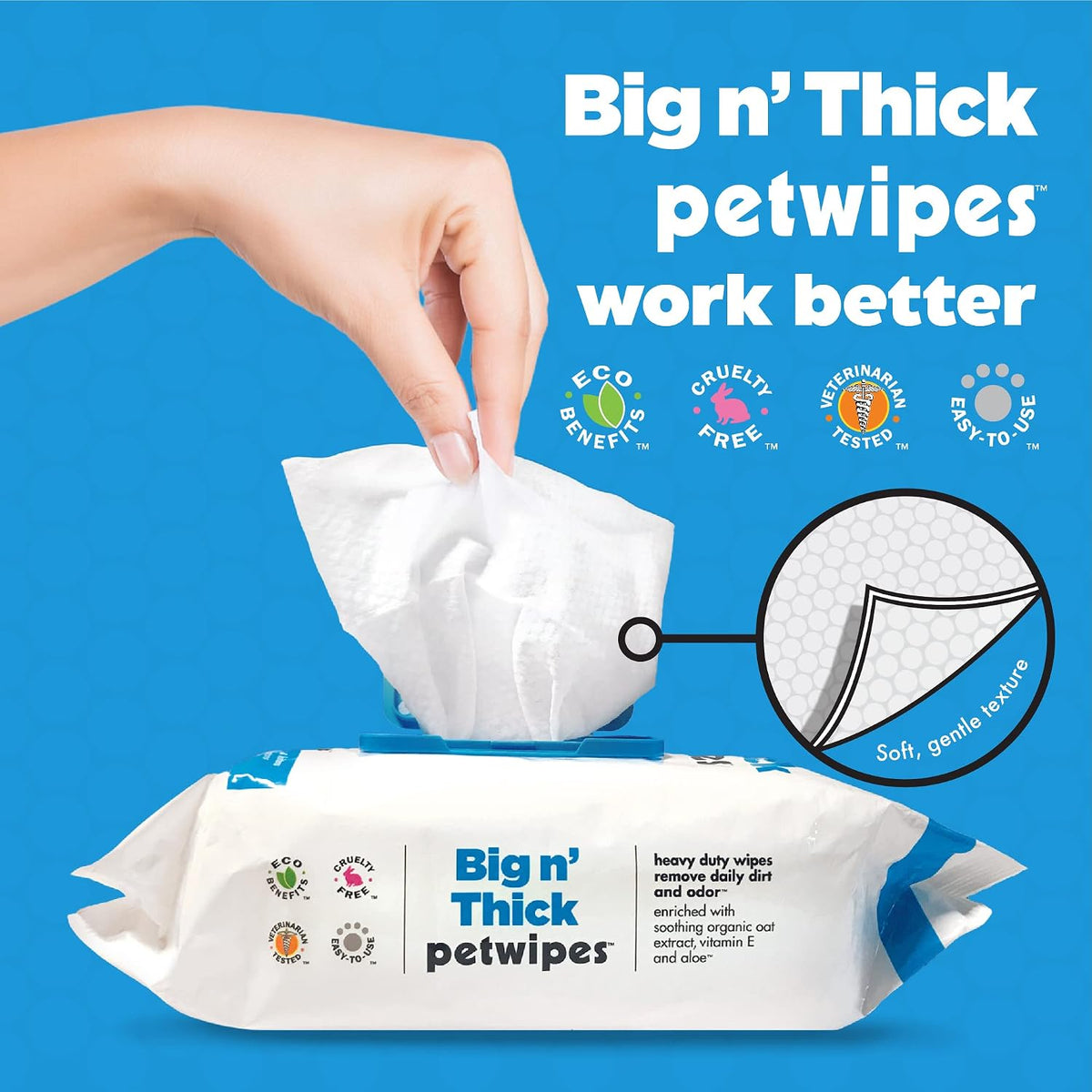 Petkin Big N' Thick Petwipes – Essentials for Dogs - 2 - image 4