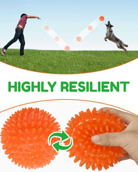 Pweituoet 4.5” Heavy Duty Squeaky Dog Balls for Medium Large Dogs - 4.5" (Pack of 3) - image 4