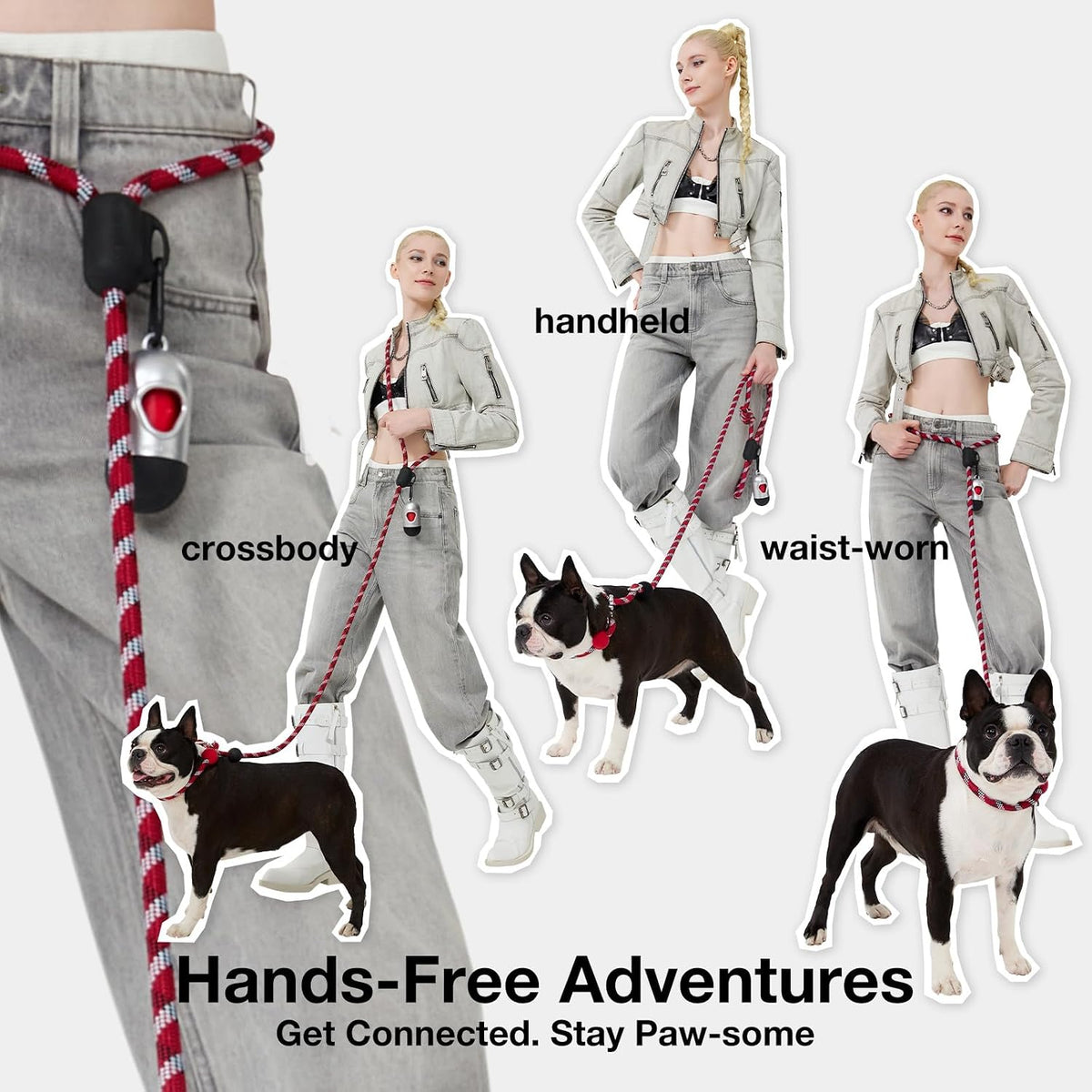 VETRESKA Hands-Free Dog Leash - Circuit Red - image 3