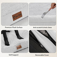 Orthopedic Washable Dog Bed for Extra Large Dogs - Grey White / 36.0"L x 27.0"W x 7.0"Th - image 3