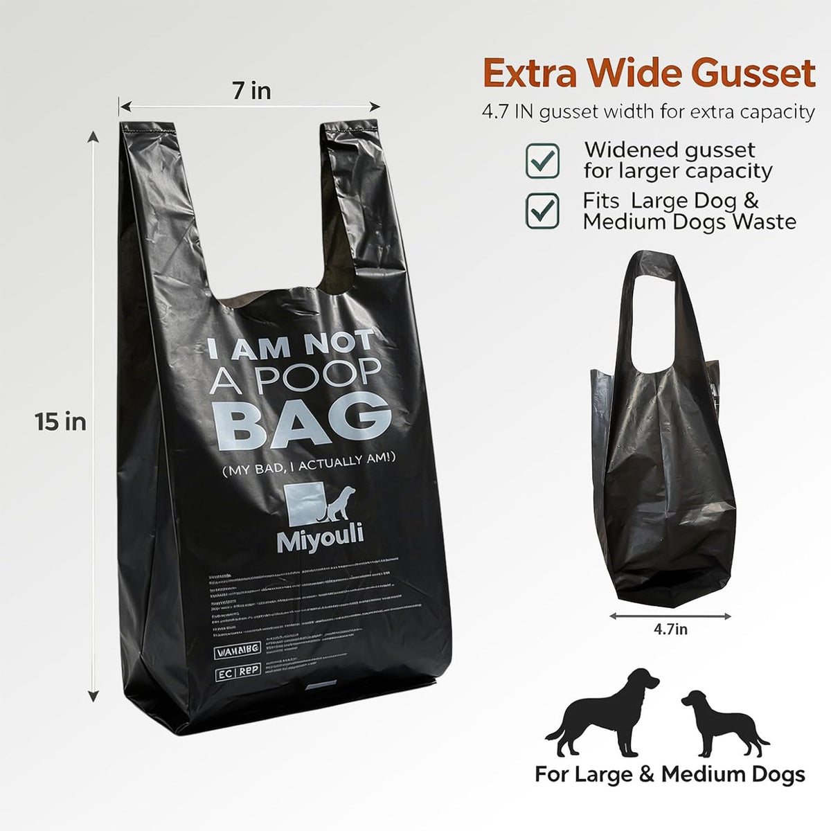 1000 Counts Extra Thick Dog Poop Bags With Handles – Essentials for Dogs - Ocean Wind / 300 Count (Pack of 1) - image 3