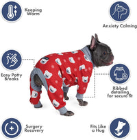 Spark Paws Dog Pajamas - Stretch Onesie Recovery Full Leg Surgery Suit PJS – Essentials for Dogs - Polar Bear / Small - image 4