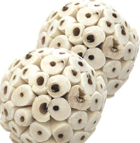Bonka Bird Toys 2117 Pk6 Sola Atta Balls Foot Talon Craft Part Parrot - Pk2 Large Sola Atta Balls