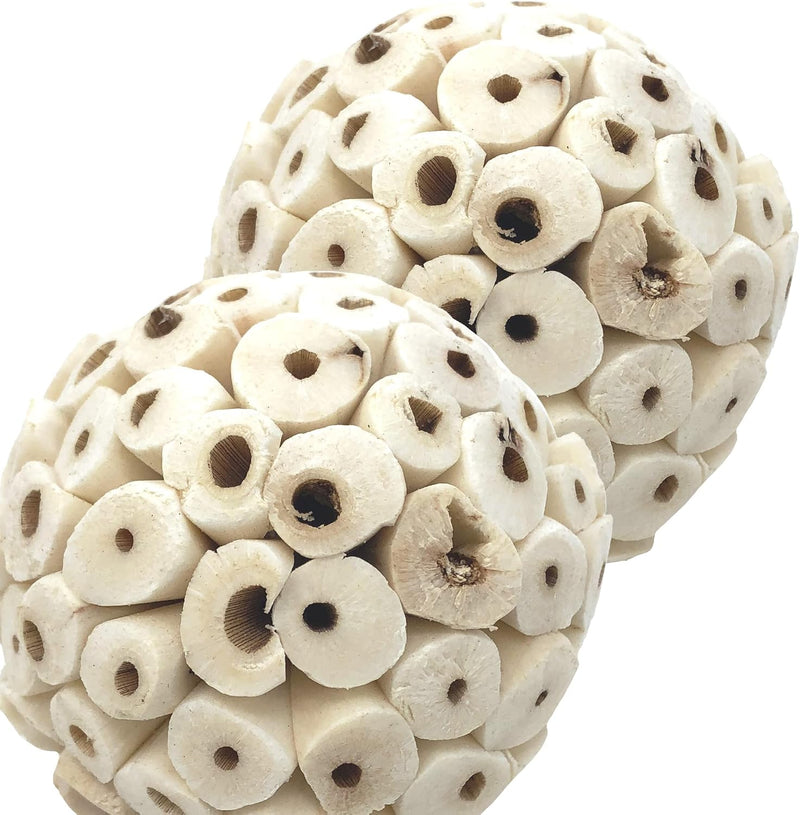Bonka Bird Toys 2117 Pk6 Sola Atta Balls Foot Talon Craft Part Parrot - Pk2 Large Sola Atta Balls