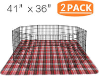 Dog Grass Pad with Washable Pee Pads for Puppy Potty Tray - Red & Blue / 36*41in 2 Pack - image 2