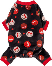 Fitwarm Funny Duck Dog Pajamas - Heart Eyes Face / Medium