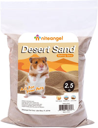 Niteangel Hamster Desert Bath Sand: 2.5lb/40oz No-Dust Bath & Easy - 2.5LB/40oz / Desert Sand - image 2
