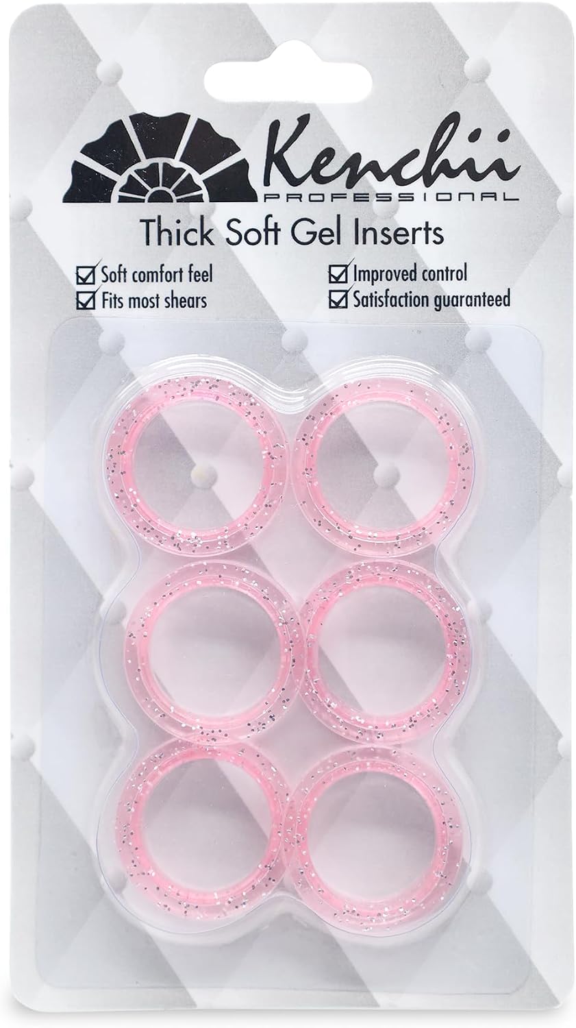 Kenchii Extra Soft Shear Finger Ring Inserts - Pink