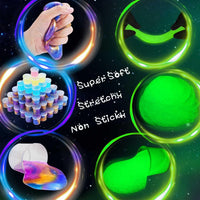 Galaxy Slime Party Favors 30 Pack, Stretchy, Non-Sticky - Blue,green,orange,pink,purple - image 3