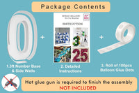 JoyBox Design 3FT DIY Mosaic Balloon Number 1 Frame - Number 0 - image 3