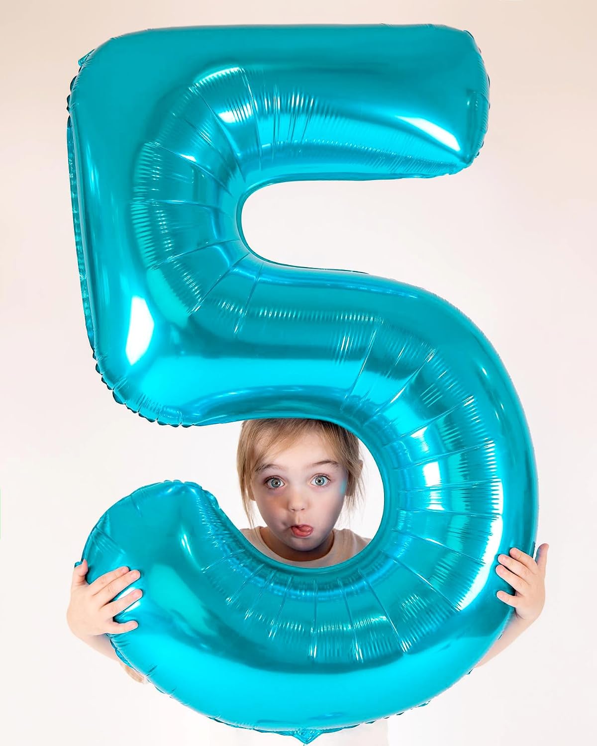 Blue Number 3 Balloon 40 Inch, 3 Balloon Number - Light Blue / Number 8 - image 4