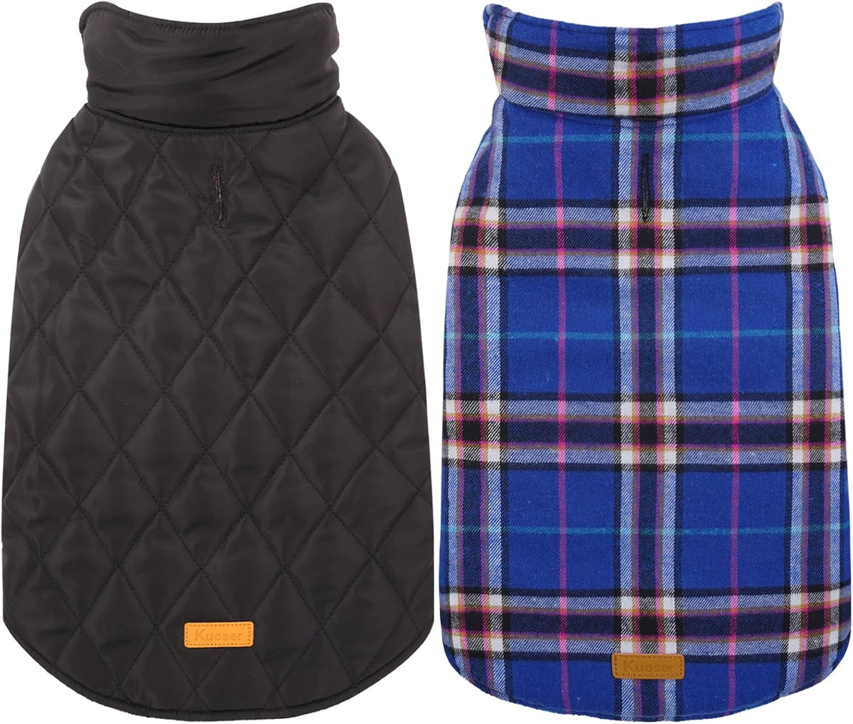Kuoser Waterproof Dog Coat - Navy / Medium (Pack of 1)