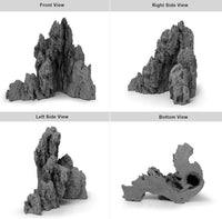 FZONE Aquarium Rocks Aquascaping - 02 Seiryu Stone 7.48" × 5.51" × 7.87" - image 3