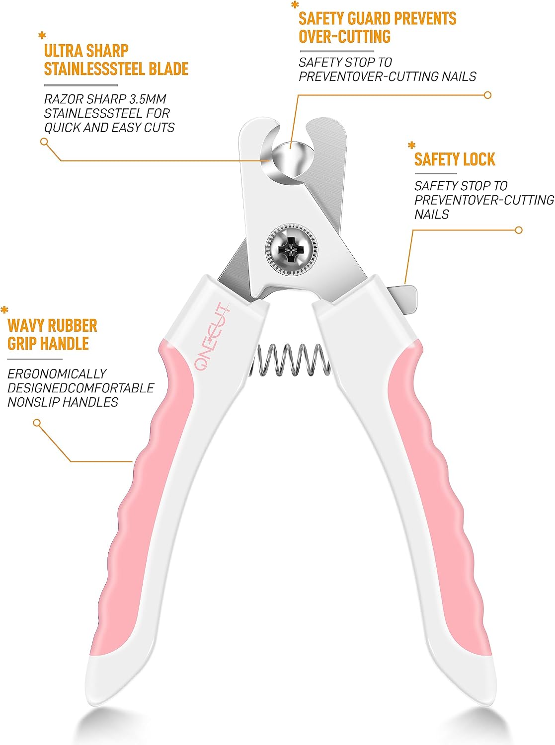 6" Dog Nail Clippers for Small - Pink - image 3