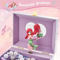ProCase Musical Unicorn Jewelry Box for Girls, Spinning Unicorn – Fun for Kids & Family - Mermaid (Box Only) - image 2