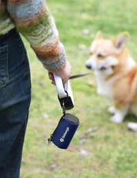 Gobeigo Dog Poop Bag Holder with Used Bag Carrier – Essentials for Dogs - Navy Blue - image 2