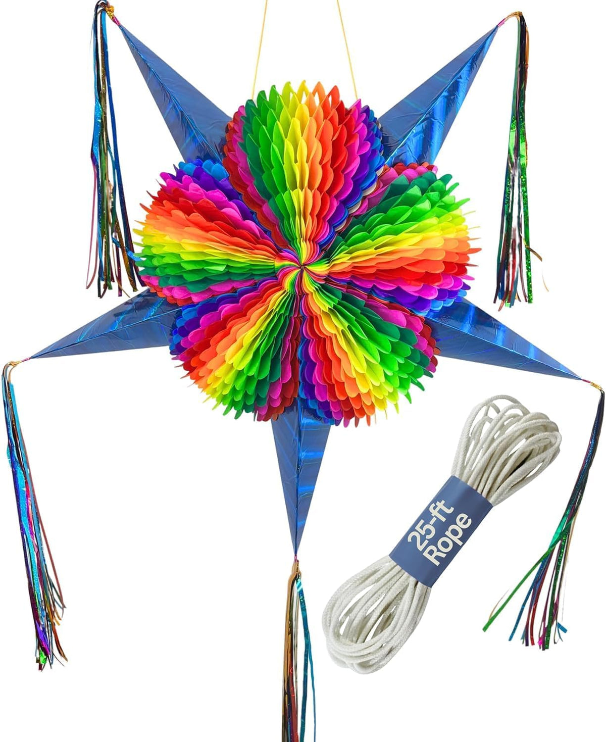 Mexican Piñata, Christmas Pinata - Electric Blue 32"