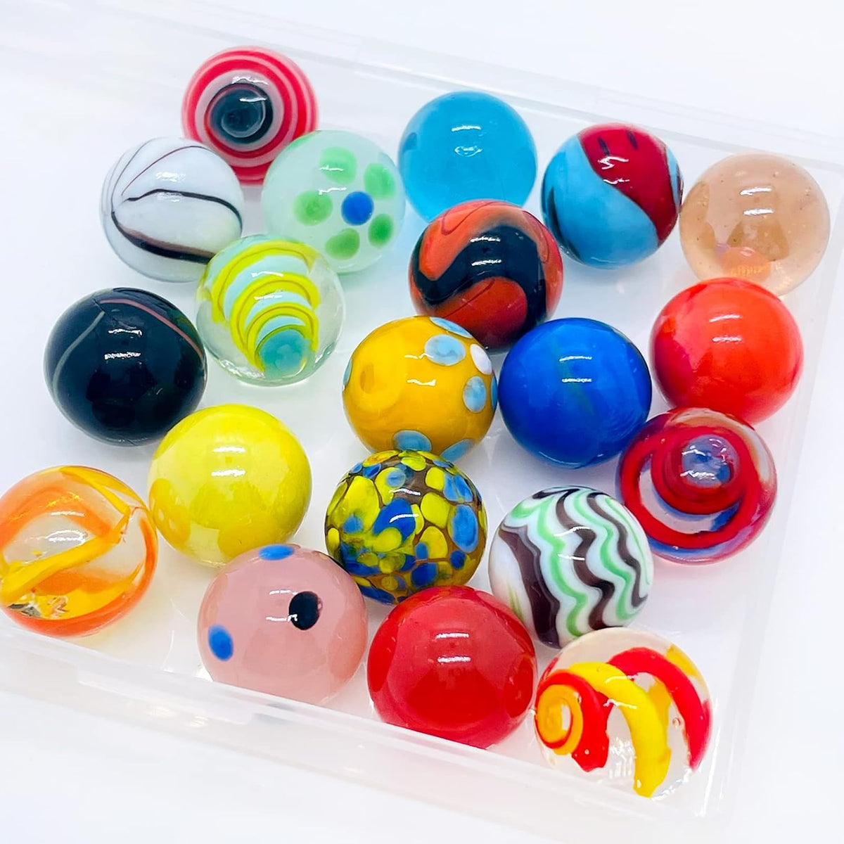 20 Vintage Marbles Bulk for Kids Ages 4-8-12 Hobbyist for Marble Run - 20pcs - image 2