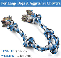 LECHONG Dog Toys for Aggressive Chewers Tough Rope Chew Toys - 1pack - image 2