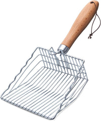 Cat Litter Scoop, Stainless Steel Kitty Metal Scooper with Hook and Hole – Daily Care for Cats - 5.5"Handle