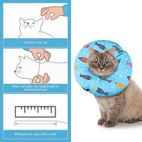 Cat Cone Collar Soft Cute Adjustable Cat Donut Recovery Collar Elizabethan Cats Cones to Stop Licking Comfortable Anti-Bite Neck Cone for Pet Kittens After Surgery