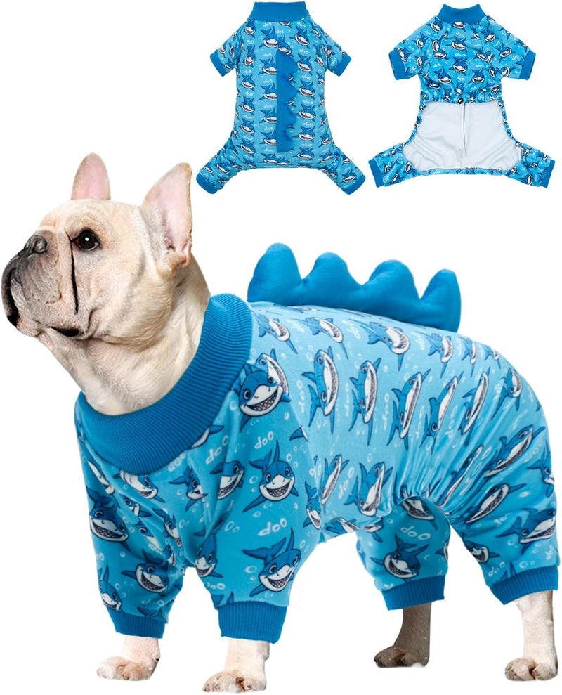 CuteBone Dinosaur Costume Dog Pajamas - Large / Shark style