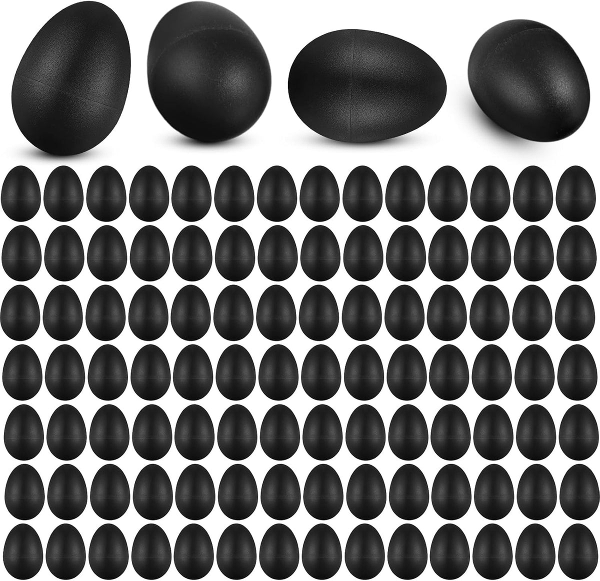 Yeshone 100 plastic egg shakers in 10 bright colors - view 6