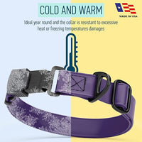 Dogline Biothane Waterproof Dog Collar with Herm Sprenger Black Stainless Steel Quick Release Buckle – Heavy Duty Tactical Durable Collar for Dogs – Comfortable and Safe Pet Collar, W 3/4" L 12-19"