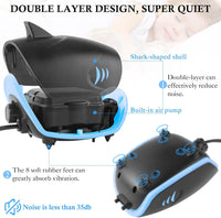 HITOP 3W Quiet Aquarium Air Pump: 80GPH Adjustable Fish Tank Air Pump - image 3