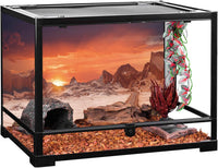 72x18 in Sun Desert Terrarium Backdrop Orange Reptile Habitat - 72x16in/180x40cm - image 4