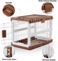 28" L Collapsible Dog Crate for Dogs - Woodgrain / 27.95 x 18.9 x 21.65 in - image 2