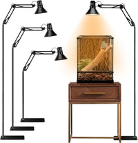 Reptile Lamp Stand Reptile Light Stand – Essentials for Reptiles And Amphibians - 15.7-74.3 inches (with Lampshade)