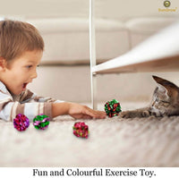 SunGrow Cat Crinkle Balls - Multicolor, 24 Pcs - image 4