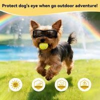 Dog Sunglasses for Extra Small Breed UV Protection Windproof XS Dog - X-Small / Black - image 4