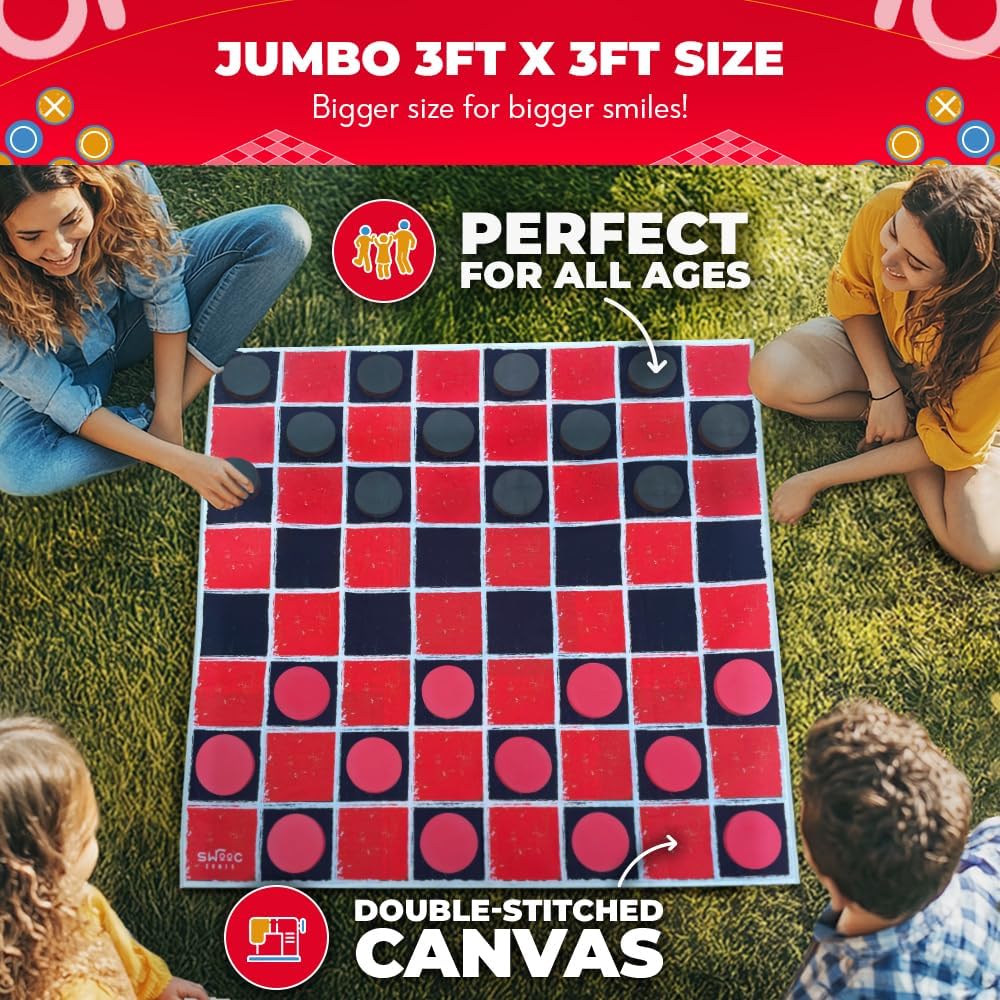 Swooc Games, 100% Machine-Washable Canvas - 3ft x 3ft - image 4