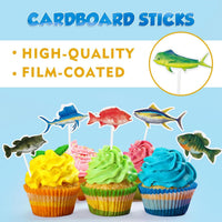 WERNNSAI 36 farm cupcake toppers with cow, pig, sheep, horse and house designs - view 23