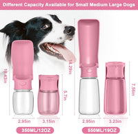 Portable Dog Water Bottle - Pink / 19oz - image 3
