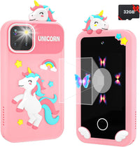 MOREXIMI pink kids smart phone with 2.8 inch touchscreen and holographic pyramid