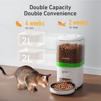 Automatic Cat Feeder, Over 180-day Battery Life - 4L-Transparent / Basic - image 2