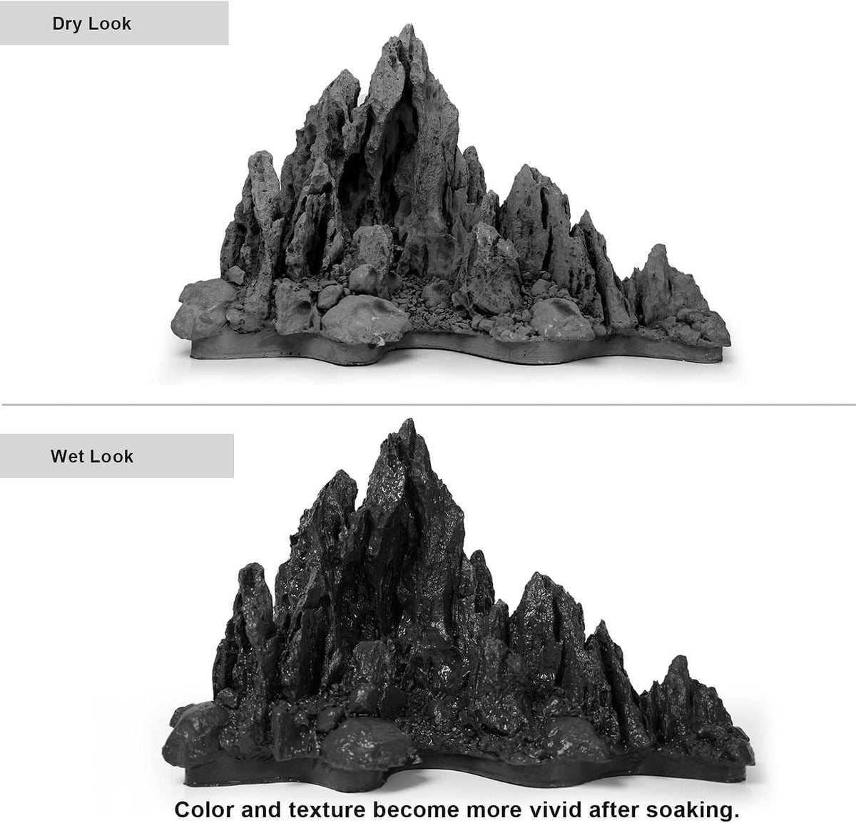 FZONE Aquarium Rocks Aquascaping - 03 Seiryu Stone: 11.02" × 5.5" × 7.08" - image 3