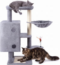 HUITREE 45in Cat Tree Tower with Big Condo for Indoor Cats - 336G