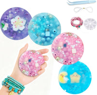 Pixnest 5 pack picky pads, rainbow fidget picking pads 3.34 inch with tweezer - view 5