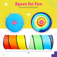 Kids Play Tunnel Set for Toddlers for Indoor and Outdoor Fun - 1 Pk - image 4