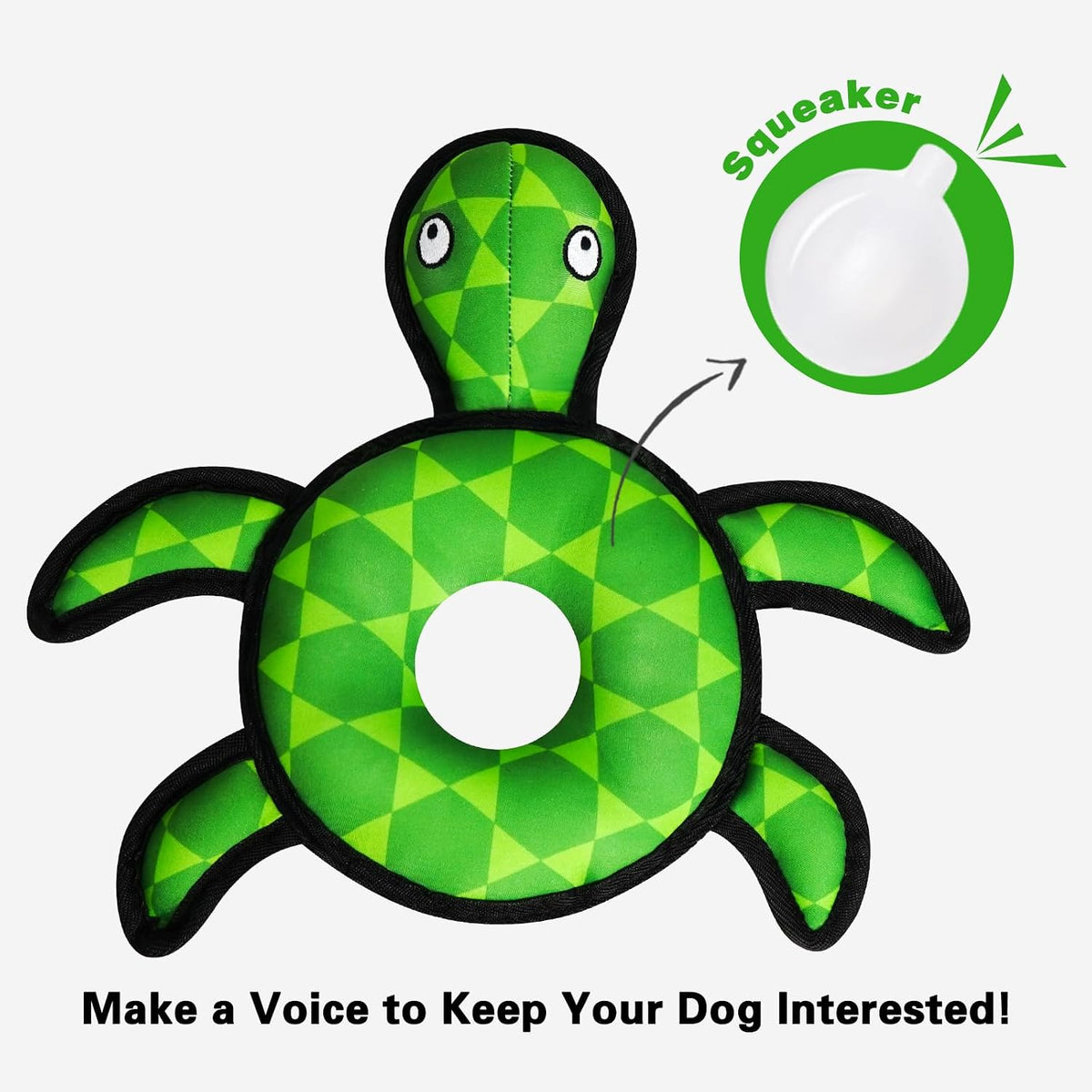 Floating Duck Dog Toy, Squeaky Water Pool Toy for Small Medium Dogs – Essentials for Dogs - Turtle - image 2