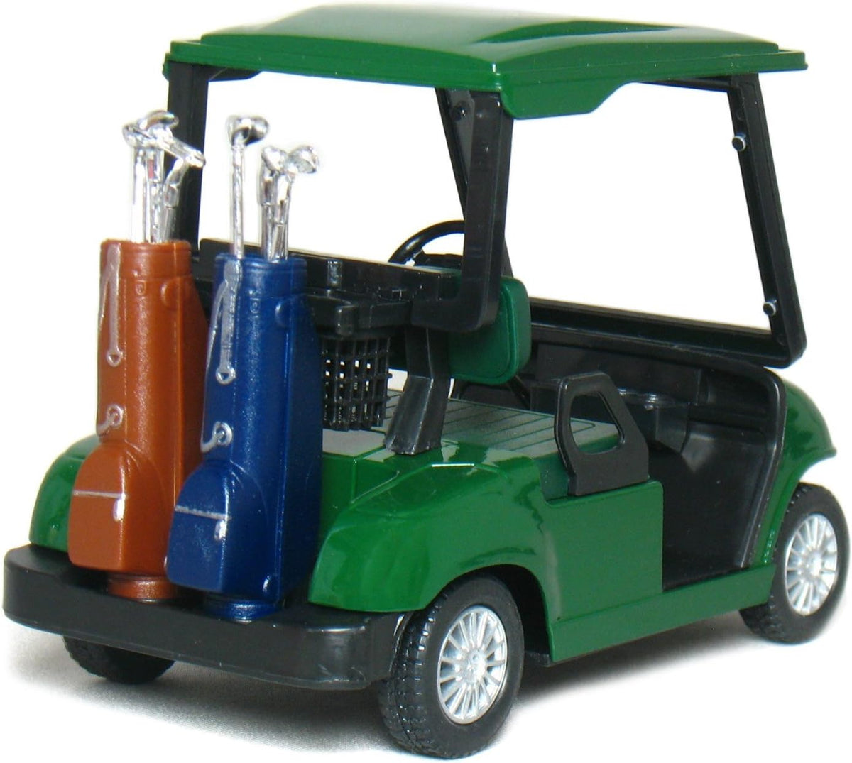 KiNSFUN Golf Cart 4½" Die Cast Metal Model Pullback Action Toy – Fun for Kids & Family - Green - image 3