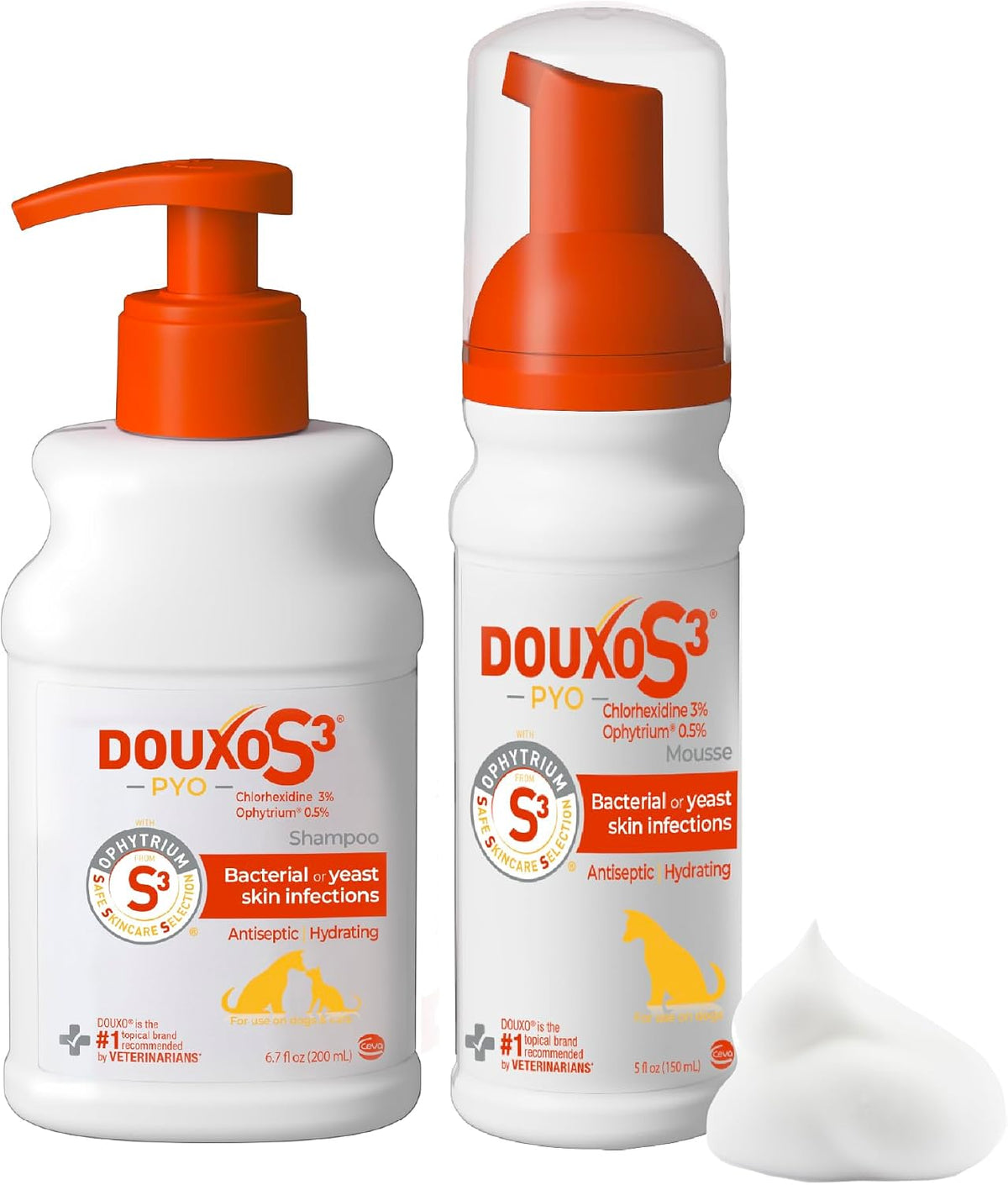 Douxo S3 PYO Chlorhexidine Shampoo & Mousse for Dogs – Essentials for Dogs
