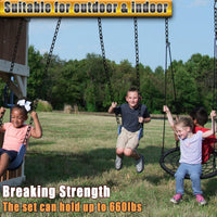 2 Pack Hanging Swing Chain with 4 Carabiners 25in, Swing Chairs - Black / 25in×1pcs - image 4