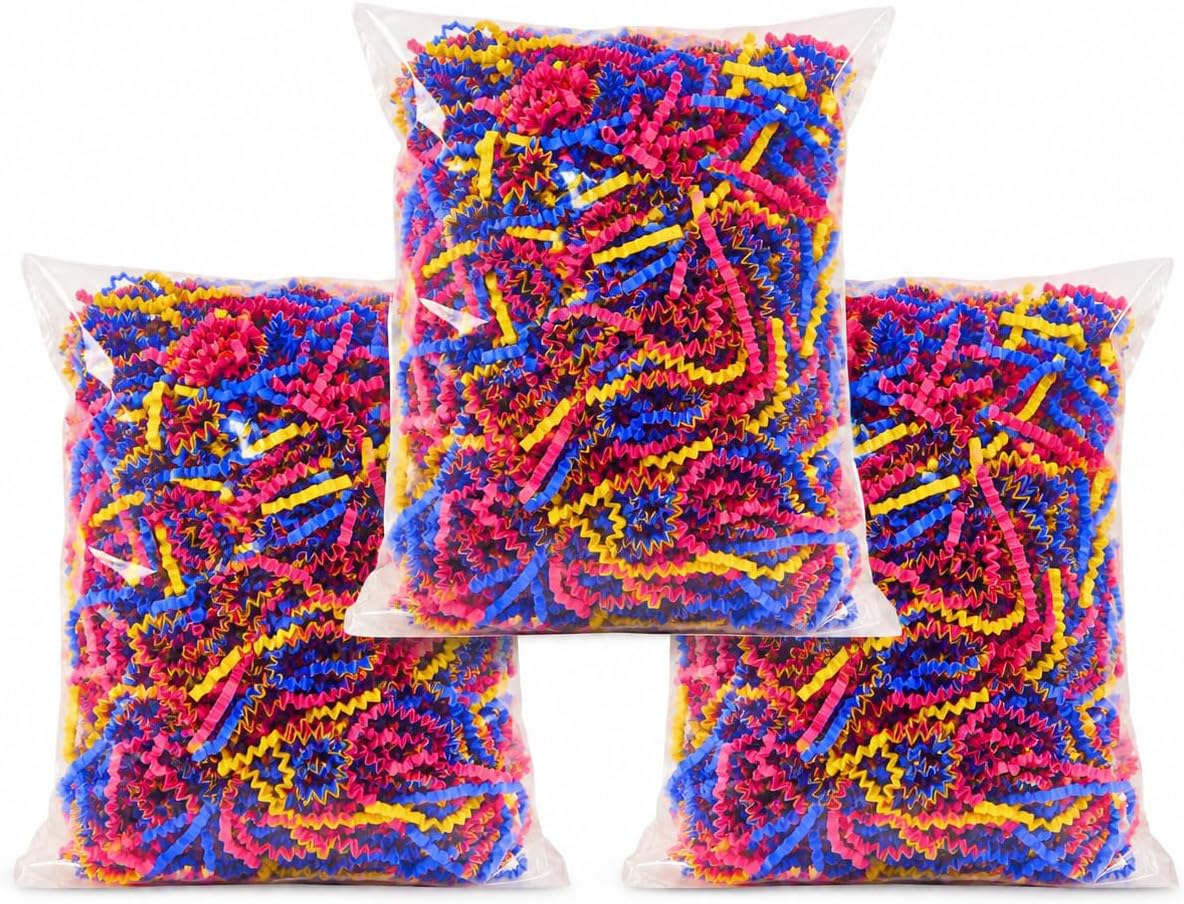Bonka Bird Toys 1654 Crinkle Shred Paper Multicolored – Essentials for Birds - 1 Count (Pack of 3)