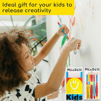 MEEDEN paint brushes set for kids, 5 nylon brushes with colorful wooden handles - view 11