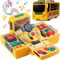 HONGTUO School Bus Toy with Sound and Light - School Bus Toy